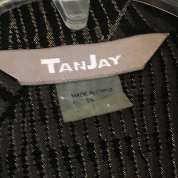 TanJay Gold and Black Patchwork Tiger Stripe & Leopard Spots Tapestry Jacket - Picture 10 of 16